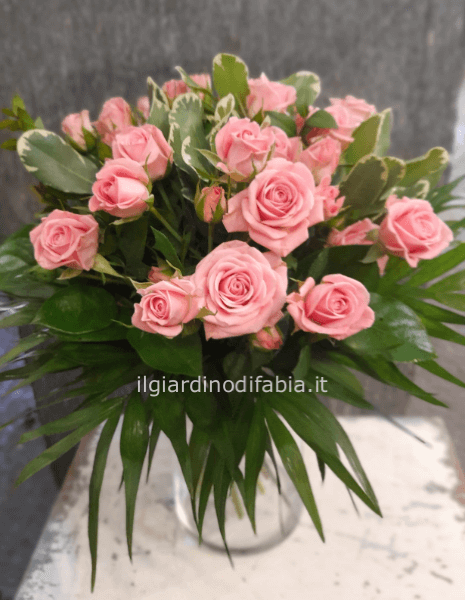 Bouquet di roselline rosa