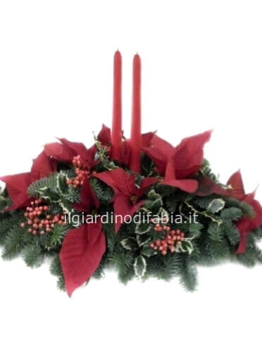 Composizione natalizia con stelle